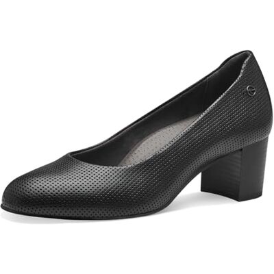 Tamaris Comfort escarpins femme cuir à talon bloc, Black, 40 EU - Publicité Tamaris Comfort escarpins femme cuir à talon bloc, Black, 40 EU - Publicité