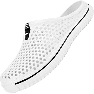SAGUARO Chaussures de Jardin Homme Femme Chausson Douce Anti-Slip Pantoufle Extérieur Intérieur Chaussons 45EU Blanc - Publicité SAGUARO Chaussures de Jardin Homme Femme Chausson Douce Anti-Slip Pantoufle Extérieur Intérieur Chaussons 45EU Blanc - Publicité