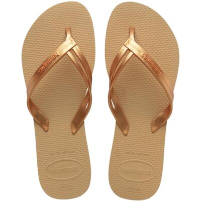 Havaianas Elegance, Tongs Élégantes, Durables et Confortables, avec Lanières Élégantes et Semelle Antidérapante, Femme - Publicité Havaianas Elegance, Tongs Élégantes, Durables et Confortables, avec Lanières Élégantes et Semelle Antidérapante, Femme - Publicité