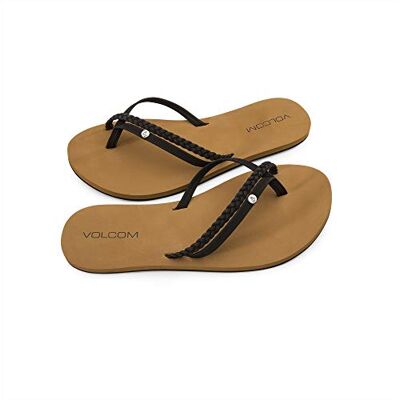 Volcom Tongs Forever and Ever pour femme, Claquettes, Noir, 39 EU - Publicité Volcom Tongs Forever and Ever pour femme, Claquettes, Noir, 39 EU - Publicité
