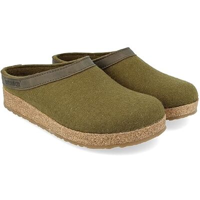 HAFLINGER, Chaussons Mixte Adulte Grizzly Torben , Pointure:38 EU, La Couleur:Vert - Publicité HAFLINGER, Chaussons Mixte Adulte Grizzly Torben , Pointure:38 EU, La Couleur:Vert - Publicité