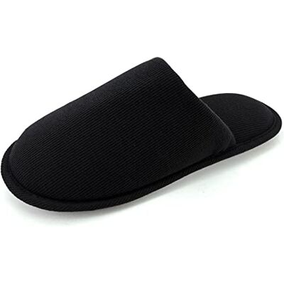ofoot Pantoufles ďintérieur Confortables en Coton Bio pour Hommes, Maison en Mousse à mémoire Plate, Chaussures à Enfiler lavables,39/40.5 EU,Noir - Publicité ofoot Pantoufles ďintérieur Confortables en Coton Bio pour Hommes, Maison en Mousse à mémoire Plate, Chaussures à Enfiler lavables,39/40.5 EU,Noir - Publicité