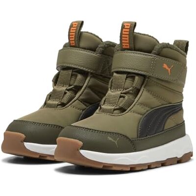 Puma Bottes Evolve Bébé 22, Olive Black Orange Glo Green - Publicité Puma Bottes Evolve Bébé 22, Olive Black Orange Glo Green - Publicité