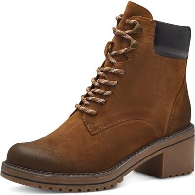 MARCO TOZZI Bottines À Lacets pour Femme Botte Tendance, Nut Comb, 38 EU - Publicité MARCO TOZZI Bottines À Lacets pour Femme Botte Tendance, Nut Comb, 38 EU - Publicité