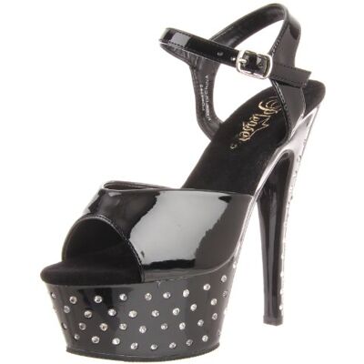 Pleaser Stardust-609 Sexy Plateau Talon Hauts Chaussures Femmes Sandalettes avec Strass 35-42, US-Damen:EU-39 / US-9 / UK-6 - Publicité Pleaser Stardust-609 Sexy Plateau Talon Hauts Chaussures Femmes Sandalettes avec Strass 35-42, US-Damen:EU-39 / US-9 / UK-6 - Publicité