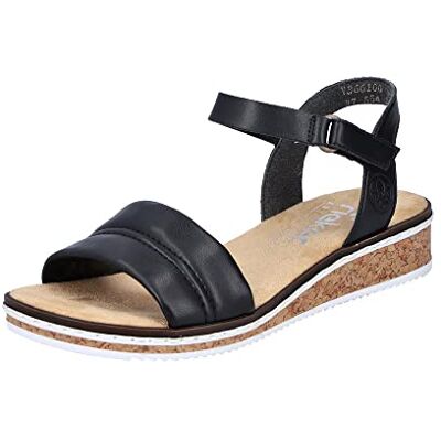 Rieker Women's V3661 Sandal, noir, 40 EU - Publicité Rieker Women's V3661 Sandal, noir, 40 EU - Publicité