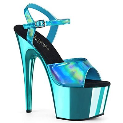 Pleaser ADORE-709HGCH Turquoise Hologram/Turquoise Chrome UK 8 (EU 41) - Publicité Pleaser ADORE-709HGCH Turquoise Hologram/Turquoise Chrome UK 8 (EU 41) - Publicité