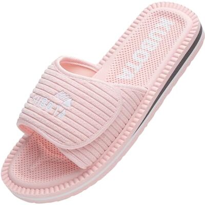 Kubota Claquettes à scratch Femme & Homme – Sandales été – Claquettes avec fermeture auto-agrippante – Chaussures pour piscine et plage – Chaussons Rose 36 - Publicité Kubota Claquettes à scratch Femme & Homme – Sandales été – Claquettes avec fermeture auto-agrippante – Chaussures pour piscine et plage – Chaussons Rose 36 - Publicité