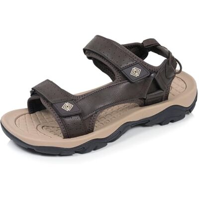 Isotoner Sandales homme sport, semelle confortable et légère, sandale de plage, piscine, randonnée, et faciles a enfiler, 44, marron - Publicité Isotoner Sandales homme sport, semelle confortable et légère, sandale de plage, piscine, randonnée, et faciles a enfiler, 44, marron - Publicité