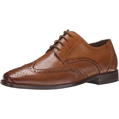 Florsheim Montinaro Oxford Wingtip Oxford Chaussures Oxford pour Homme, Selle Tan Lisse, 43.5 EU - Publicité Florsheim Montinaro Oxford Wingtip Oxford Chaussures Oxford pour Homme, Selle Tan Lisse, 43.5 EU - Publicité