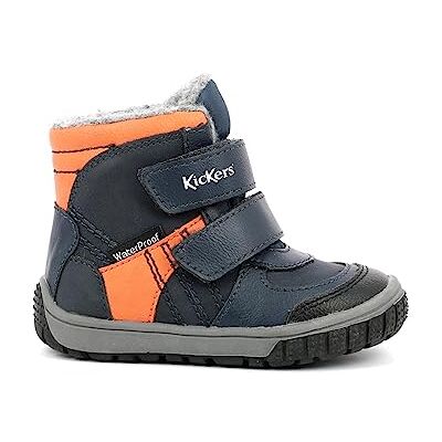 Kickers Sitrouille WPF, Boots Garçon, Bleu Orange, 23 - Publicité Kickers Sitrouille WPF, Boots Garçon, Bleu Orange, 23 - Publicité