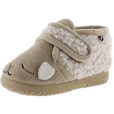 Victoria Chaussons Unisexe Ojalá Fourrure Animaux & Scratch & Semelle Assortie 105119 pour Enfants Beige 27 - Publicité Victoria Chaussons Unisexe Ojalá Fourrure Animaux & Scratch & Semelle Assortie 105119 pour Enfants Beige 27 - Publicité