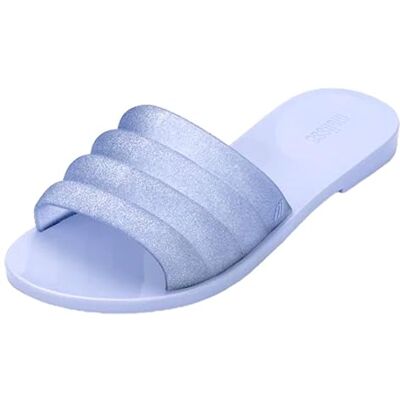 melissa Femme Bless Slide Sandale Plate, Bleu, 37 EU - Publicité melissa Femme Bless Slide Sandale Plate, Bleu, 37 EU - Publicité