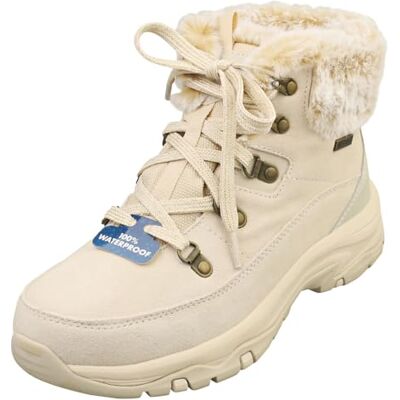 Skechers Bottines Trego Snow Worries pour femme, Daim naturel Duraleather imitation fourrure, 41 EU - Publicité Skechers Bottines Trego Snow Worries pour femme, Daim naturel Duraleather imitation fourrure, 41 EU - Publicité