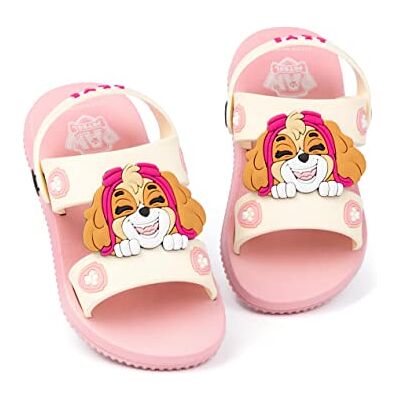 Paw Patrol Sandals Filles Enfants tout-petits Skye The Helicopter Rescue Pup Character Sliders avec sangle de soutien Chaussures d’été roses - Publicité Paw Patrol Sandals Filles Enfants tout-petits Skye The Helicopter Rescue Pup Character Sliders avec sangle de soutien Chaussures d’été roses - Publicité