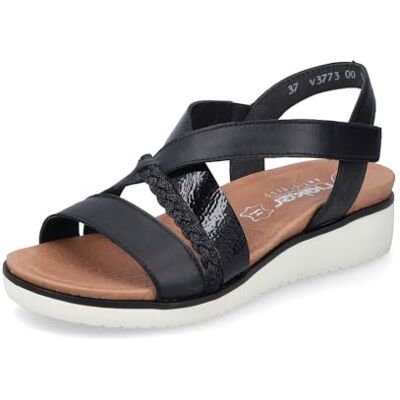 Rieker Sandales Mode Femme V3773, Pointure:40 EU, La Couleur:Noir - Publicité Rieker Sandales Mode Femme V3773, Pointure:40 EU, La Couleur:Noir - Publicité