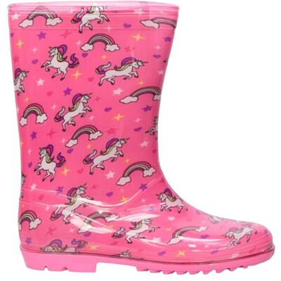 A2Z 4 Kids Filles Pluie Bottes Antidérapant Étanche Caoutchouc Enfant Wellies Wellies Unicorn Rainbow 12.5 UK CH - Publicité A2Z 4 Kids Filles Pluie Bottes Antidérapant Étanche Caoutchouc Enfant Wellies Wellies Unicorn Rainbow 12.5 UK CH - Publicité