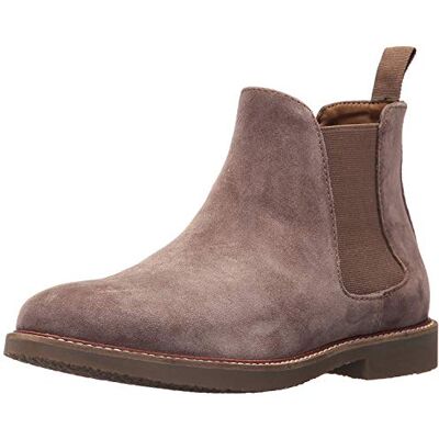 Steve Madden Homme Highline Bottine Chelsea, Taupe/suède, 41 EU - Publicité Steve Madden Homme Highline Bottine Chelsea, Taupe/suède, 41 EU - Publicité