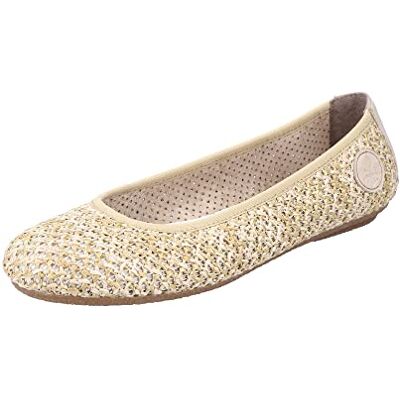 Rieker Femme 41480 Ballerines, Beige, 36 EU - Publicité Rieker Femme 41480 Ballerines, Beige, 36 EU - Publicité