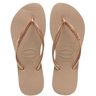Havaianas Slim (Mini Me) Fille FlipFlop Rose Gold 23 EU - Publicité Havaianas Slim (Mini Me) Fille FlipFlop Rose Gold 23 EU - Publicité