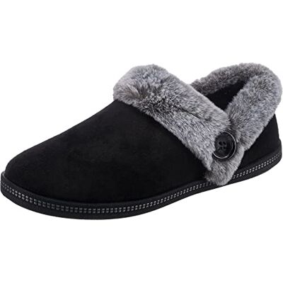Skechers Femme Cozy Campfire-Fresh Toast Chausson, Black Microfiber/Faux Fur, 37 EU - Publicité Skechers Femme Cozy Campfire-Fresh Toast Chausson, Black Microfiber/Faux Fur, 37 EU - Publicité