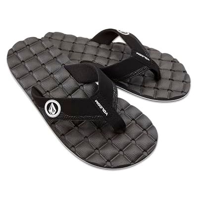 Volcom Homme Recliner Flip Flop Comfort Foam Sandal Tongues, Noir/Blanc, 49 EU - Publicité Volcom Homme Recliner Flip Flop Comfort Foam Sandal Tongues, Noir/Blanc, 49 EU - Publicité