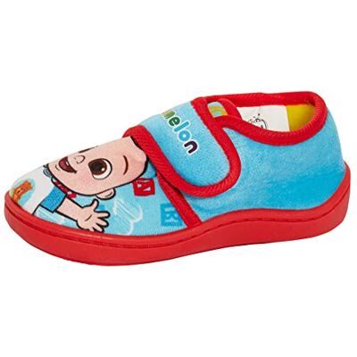 CoComelon Chaussons pour filles et garçons tout-petits, enfants, avec fermeture facile à la nursery, Rouge Aqua, 24 EU - Publicité CoComelon Chaussons pour filles et garçons tout-petits, enfants, avec fermeture facile à la nursery, Rouge Aqua, 24 EU - Publicité