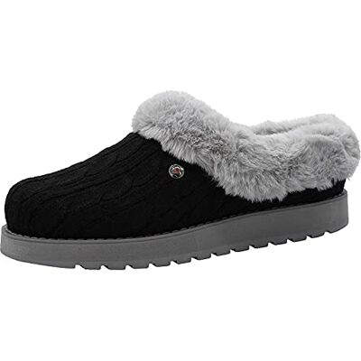Skechers Femme Keepsakes – Ice Angel Slipper Chausson, Noir/Gris, 36.5 EU - Publicité Skechers Femme Keepsakes – Ice Angel Slipper Chausson, Noir/Gris, 36.5 EU - Publicité