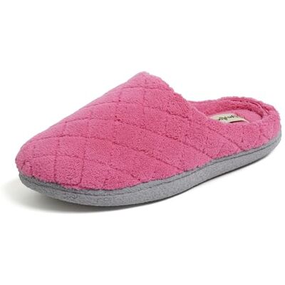 Dearfoams Leslie Sabots lavables en mousse à mémoire de forme pour femme, Rose paradisiaque, 9-10 US - Publicité Dearfoams Leslie Sabots lavables en mousse à mémoire de forme pour femme, Rose paradisiaque, 9-10 US - Publicité