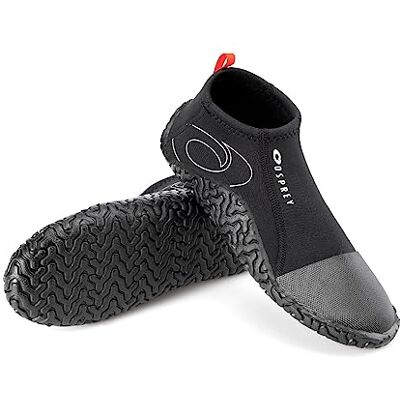 Osprey Adult Reef Aqua Shoes Chaussures Aquatiques en néoprène de 2 mm pour Sports Nautiques et Plage, Plusieurs Tailles, Noir - Publicité Osprey Adult Reef Aqua Shoes Chaussures Aquatiques en néoprène de 2 mm pour Sports Nautiques et Plage, Plusieurs Tailles, Noir - Publicité