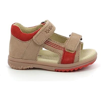 Kickers Plazabi, Sandales Garçon, Beige, 26 - Publicité Kickers Plazabi, Sandales Garçon, Beige, 26 - Publicité