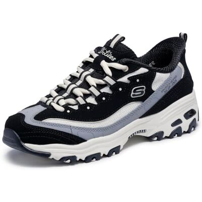 Skechers D'Lites-Smooth Nostalgia, Baskets à Enfiler Mains Libres pour Femme, Noir/Naturel, 37.5 EU - Publicité Skechers D'Lites-Smooth Nostalgia, Baskets à Enfiler Mains Libres pour Femme, Noir/Naturel, 37.5 EU - Publicité