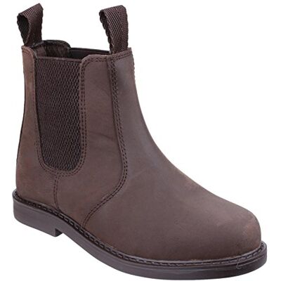 Cotswold Amblers Enfants Cuir Bottes Bottines À Enfiler Chaussures Cheville Sans Lacets Marron 35 - Publicité Cotswold Amblers Enfants Cuir Bottes Bottines À Enfiler Chaussures Cheville Sans Lacets Marron 35 - Publicité