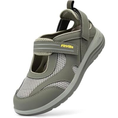 FitVille Chaussures pour Femmes à Pieds Larges Chaussures de Marche Confortables et Respirantes Sandales avec Soutien de la Voûte Plantaire Vert 42.5 EU X-Large - Publicité FitVille Chaussures pour Femmes à Pieds Larges Chaussures de Marche Confortables et Respirantes Sandales avec Soutien de la Voûte Plantaire Vert 42.5 EU X-Large - Publicité