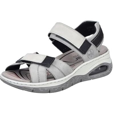 Rieker Femme 67651 Sandales de Trekking, Gris, 41 EU - Publicité Rieker Femme 67651 Sandales de Trekking, Gris, 41 EU - Publicité