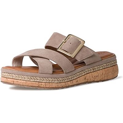 Tamaris Femme Sandale à Talon, Marron Taupe, 38 EU - Publicité Tamaris Femme Sandale à Talon, Marron Taupe, 38 EU - Publicité