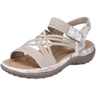 Rieker Femme 64888 Sandale, Beige, 42 EU - Publicité Rieker Femme 64888 Sandale, Beige, 42 EU - Publicité