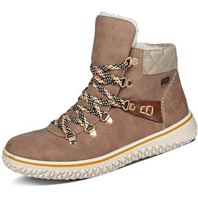 Rieker Z4238, Botte tendance femme, Beige, 37 EU - Publicité Rieker Z4238, Botte tendance femme, Beige, 37 EU - Publicité