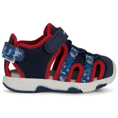 Geox Bébé Garçon Multy Boy B Sandale, Bleu marine/rouge, 20 EU - Publicité Geox Bébé Garçon Multy Boy B Sandale, Bleu marine/rouge, 20 EU - Publicité