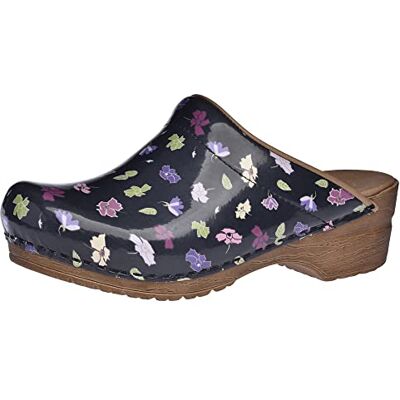 Sanita Illo, Cuir Vernis Sabots Ouvert Produit Original Fabriqué à la Main pour Femme Assise Plantaire de Forme Anatomique avec Mousse Souple Noir 36 - Publicité Sanita Illo, Cuir Vernis Sabots Ouvert Produit Original Fabriqué à la Main pour Femme Assise Plantaire de Forme Anatomique avec Mousse Souple Noir 36 - Publicité