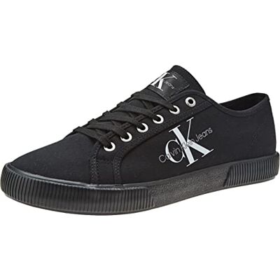 Calvin Klein Jeans Baskets Vulcanisées Homme Essential Vulc Chaussures, Noir (Triple Black), 40 - Publicité Calvin Klein Jeans Baskets Vulcanisées Homme Essential Vulc Chaussures, Noir (Triple Black), 40 - Publicité
