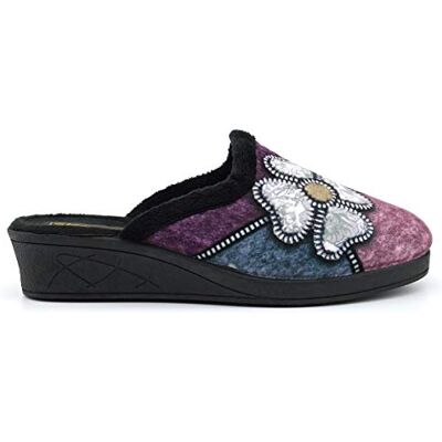 Sleepers Mules KIMBERLY Femme (36 FR) (Noir/Violet/Bleu/Gris) - Publicité Sleepers Mules KIMBERLY Femme (36 FR) (Noir/Violet/Bleu/Gris) - Publicité