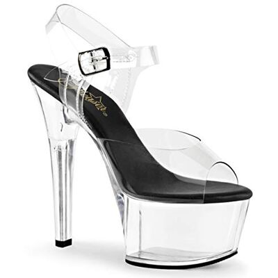 Pleaser Femme Aspire-608 Sandales Ouvertes, Transparent CLR Blk CLR, 40 EU - Publicité Pleaser Femme Aspire-608 Sandales Ouvertes, Transparent CLR Blk CLR, 40 EU - Publicité