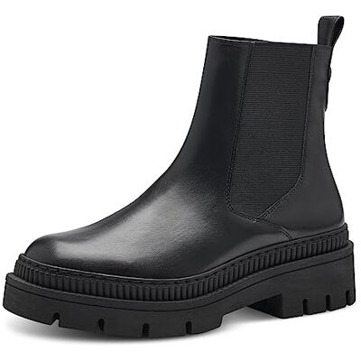 MARCO TOZZI Bottines Chelsea à enfiler pour femme, végétaliennes, Noir, 38 EU - Publicité MARCO TOZZI Bottines Chelsea à enfiler pour femme, végétaliennes, Noir, 38 EU - Publicité