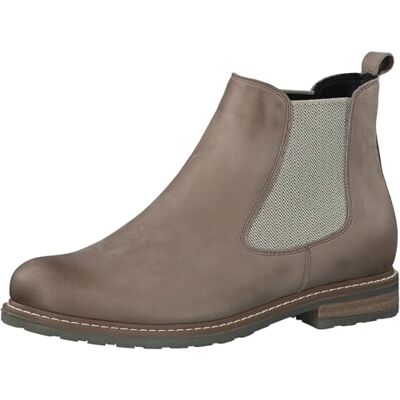 Tamaris Femme Bottines, Dame Bottines Chelsea,Demi-Bottes,Bottines,Bottes de Glisse,Plat,Taupe Nubuc,36 EU - Publicité Tamaris Femme Bottines, Dame Bottines Chelsea,Demi-Bottes,Bottines,Bottes de Glisse,Plat,Taupe Nubuc,36 EU - Publicité