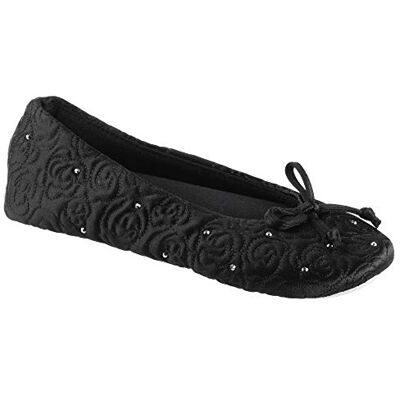 Isotoner Ballerines pour femme avec doublure Terry et matelassées Rose, Noir, 37/38.5 EU - Publicité Isotoner Ballerines pour femme avec doublure Terry et matelassées Rose, Noir, 37/38.5 EU - Publicité