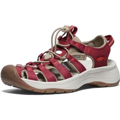 KEEN Femme Astoria West Sandalen, Merlot/Scarlet Ibis, 40 EU - Publicité KEEN Femme Astoria West Sandalen, Merlot/Scarlet Ibis, 40 EU - Publicité