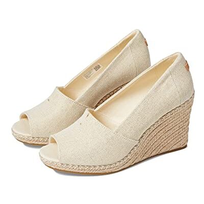 Toms Sandales compensées Michelle pour Femme, Naturel foncé., 37.5 EU - Publicité Toms Sandales compensées Michelle pour Femme, Naturel foncé., 37.5 EU - Publicité