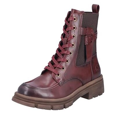 Rieker 91432, bottes à lacets femme, couleur rouge, 38 EU, rouge, 38 EU - Publicité Rieker 91432, bottes à lacets femme, couleur rouge, 38 EU, rouge, 38 EU - Publicité
