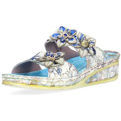 LAURA VITA Mules en Cuir pour Femmes Jacdiso 06, Pointure:37 EU, La Couleur:Multicolore - Publicité LAURA VITA Mules en Cuir pour Femmes Jacdiso 06, Pointure:37 EU, La Couleur:Multicolore - Publicité